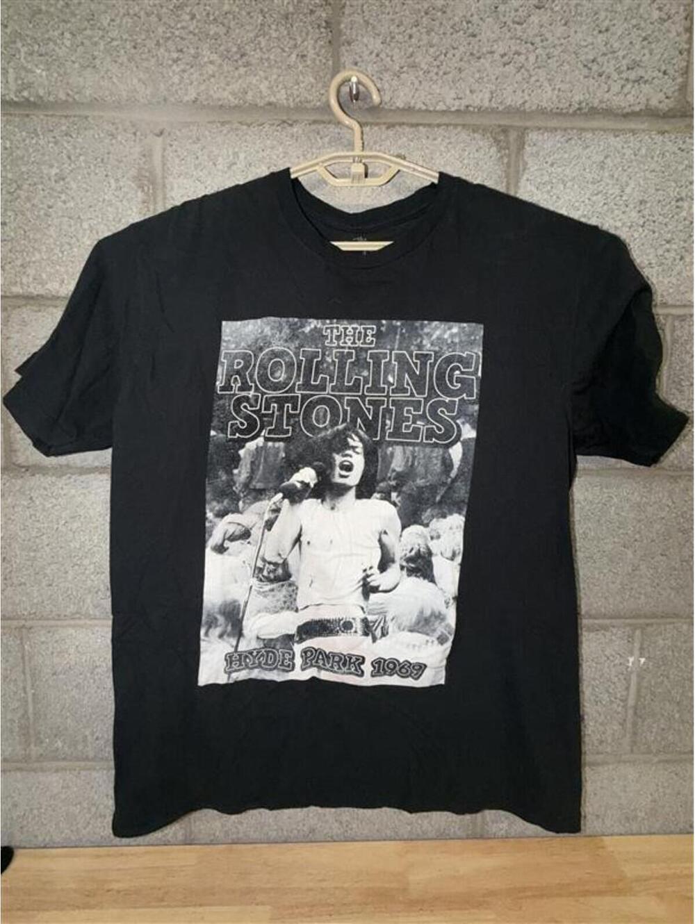 Rolling Stones Hyde Park Tee Size XXL 2010s Black Band Shirt